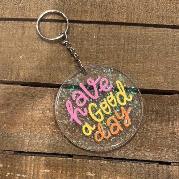 Colorful Glitter Keychain - Picture 1 of 2